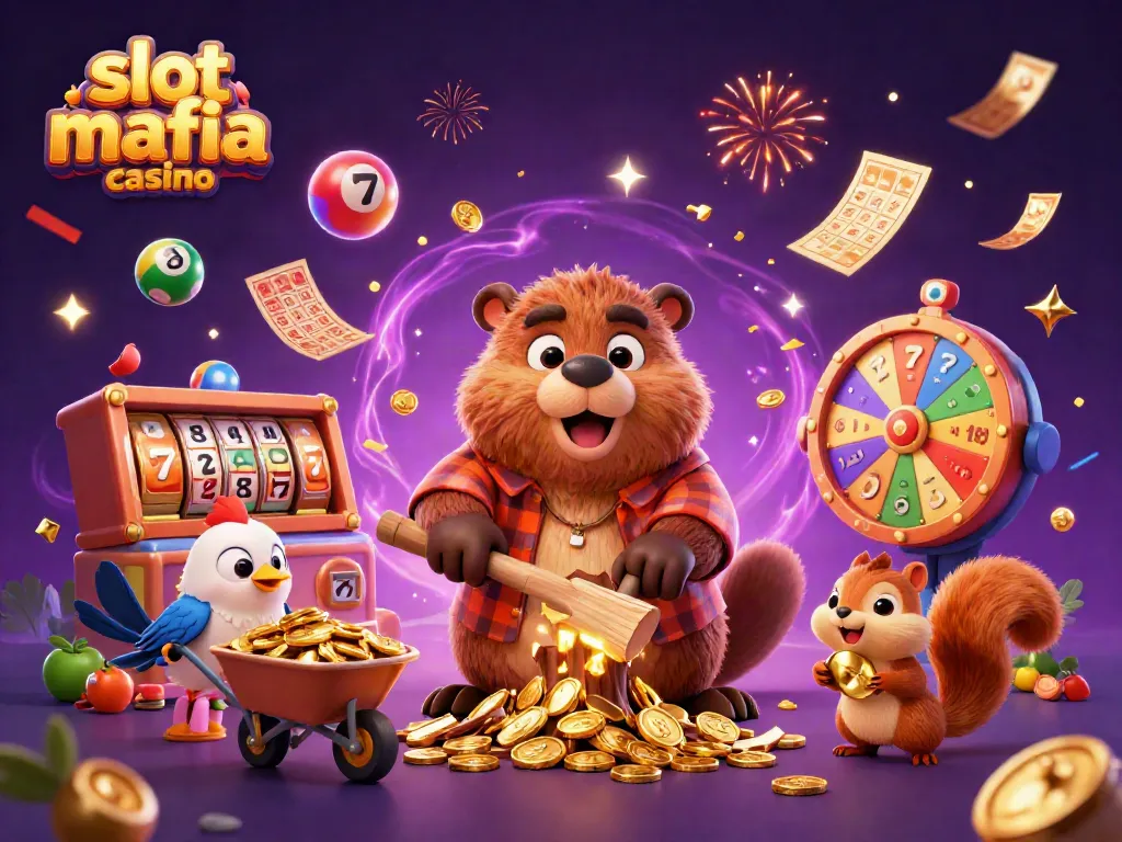 Experience the excitement of slot mafia casino with colorful characters and vivid game elements.