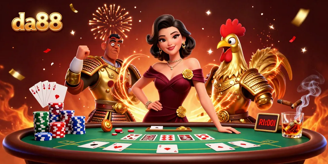 Engage in thrilling gameplay at da88 with glamorous characters and vibrant casino elements.