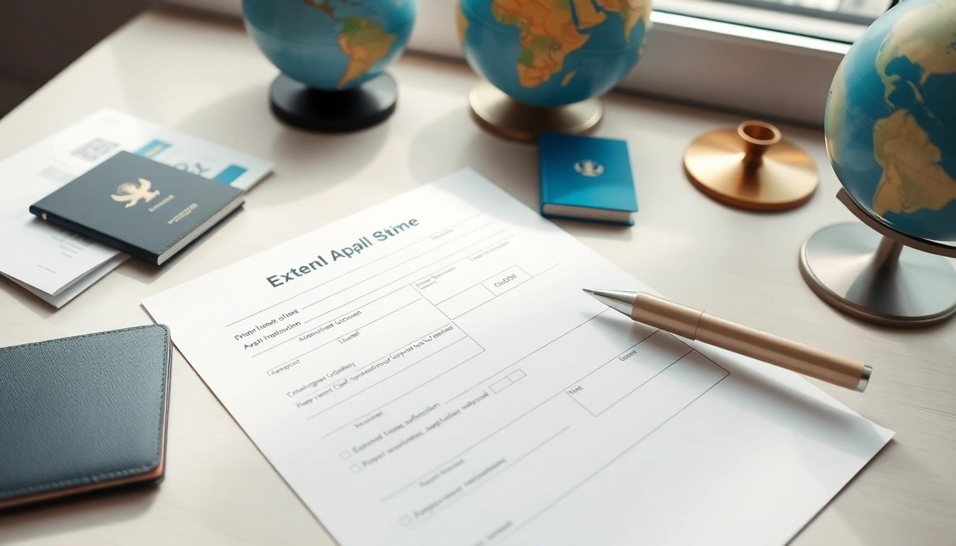 Filling out the eta application uk form amid travel essentials like a passport.