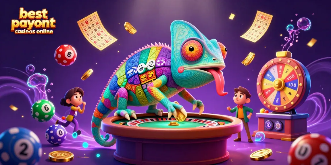 Experience the thrill of best payout casinos online, featuring vibrant scenes of casino excitement.