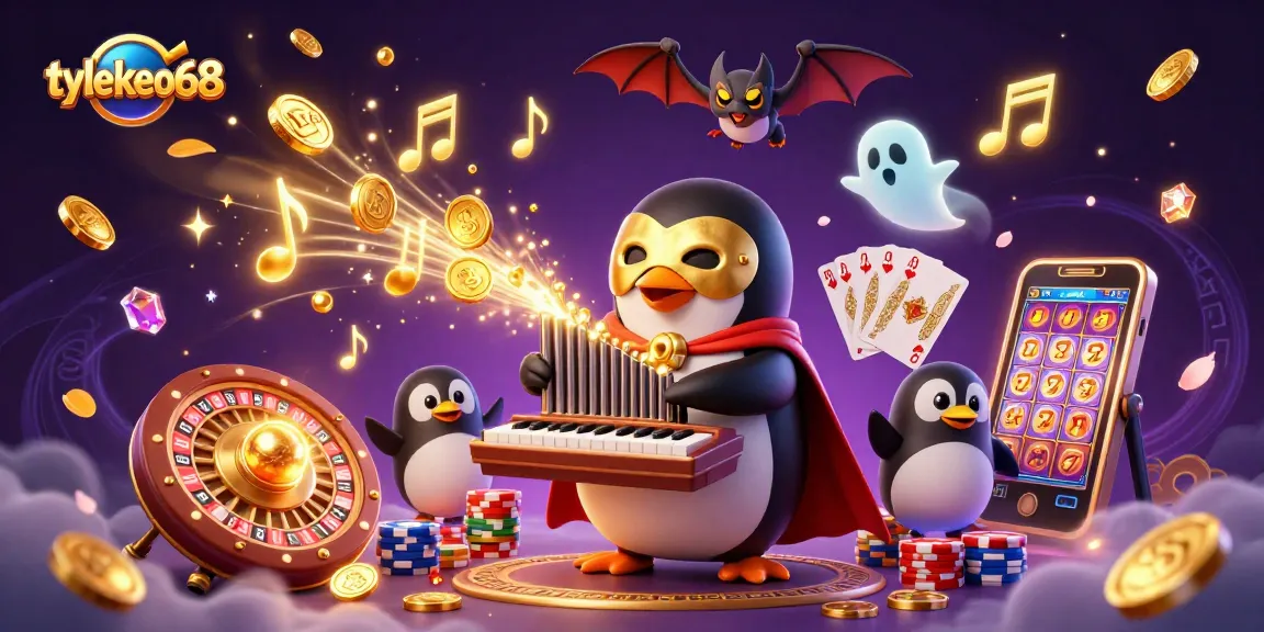 Experience the excitement of tylekeo68 with a vibrant scene of unique 3D characters in a casino atmosphere.