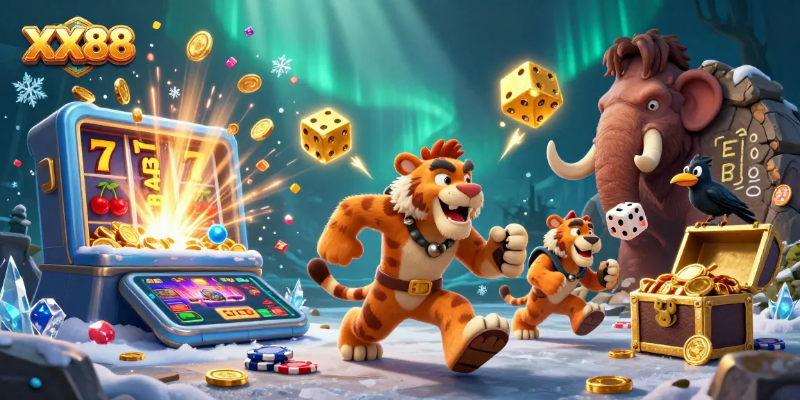 Experience thrilling wins at XX88 in a vibrant 3D casino scene of action and excitement.